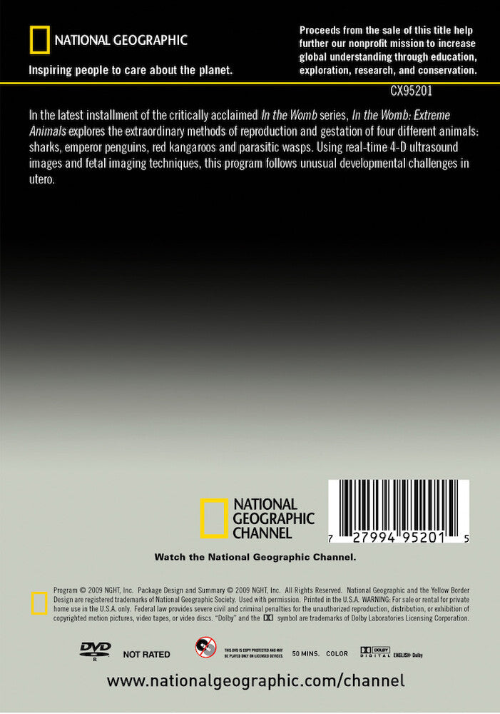 in the womb: extreme animals - Back Panel - DVD
