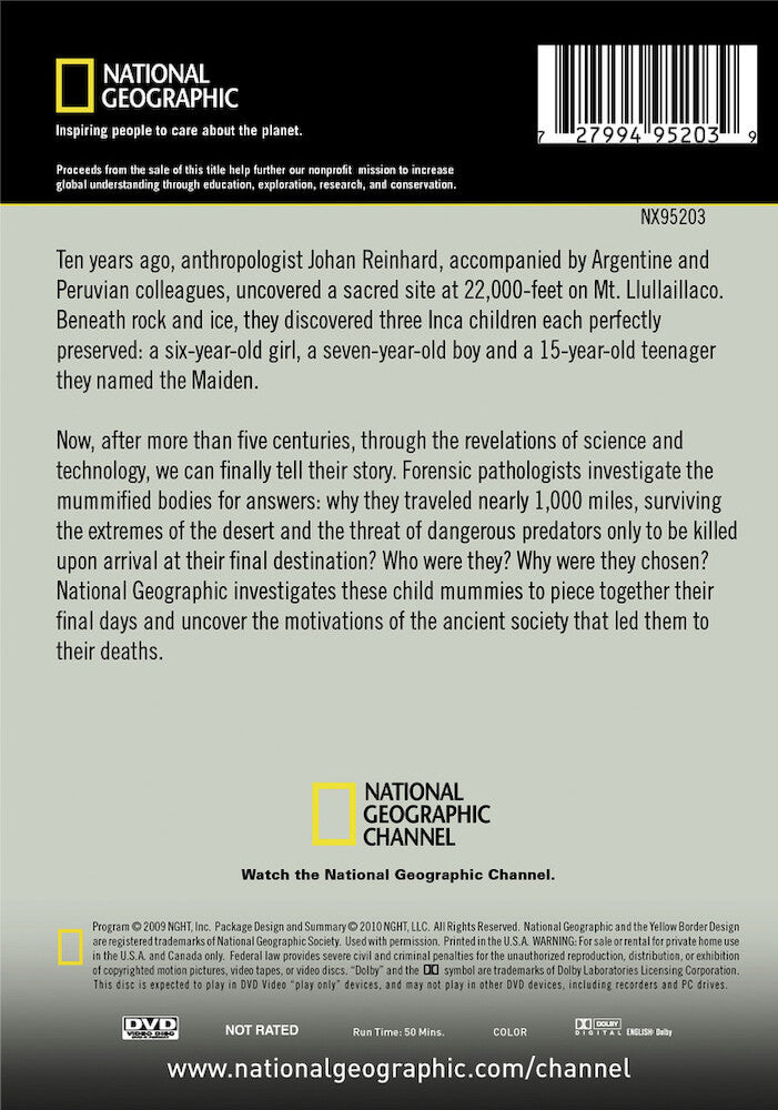 child mummy sacrifice - Back Panel - DVD