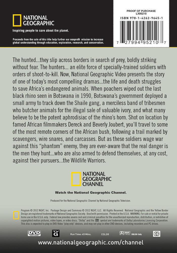wildlife warriors - Back Panel - DVD