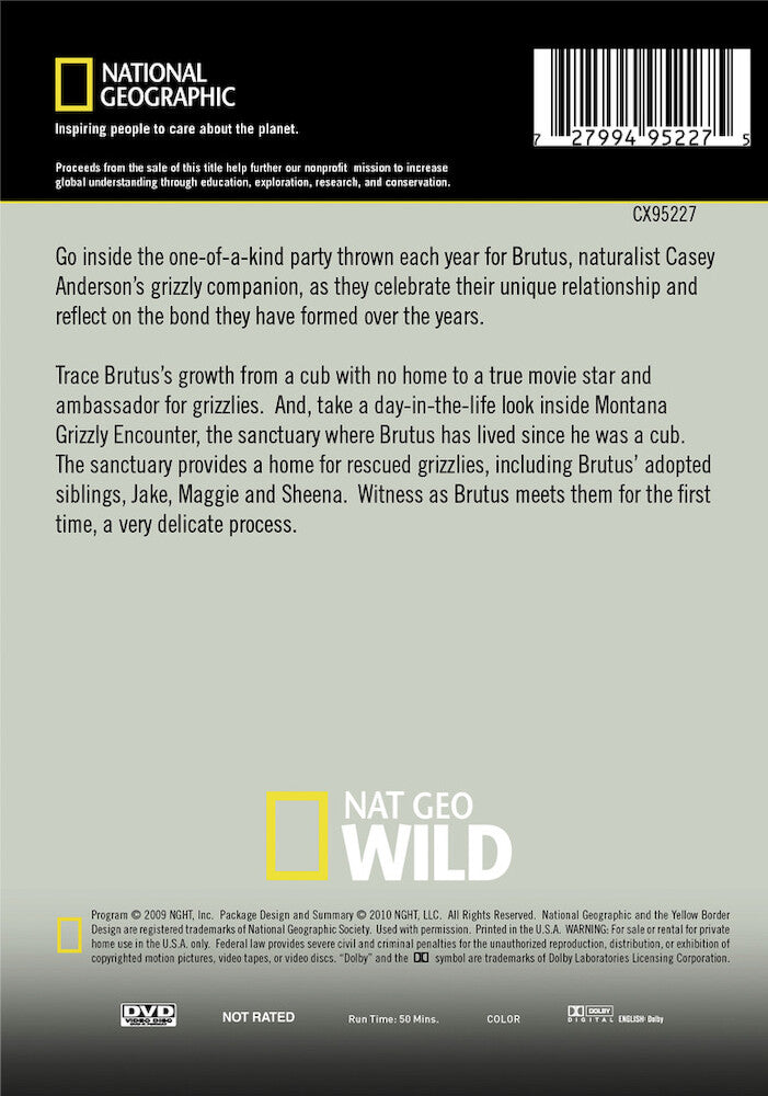 grizzly encounters - Back Panel - DVD