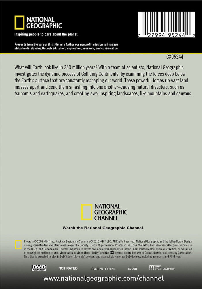 colliding continents - Back Panel - DVD