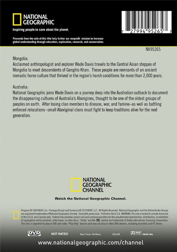ancient voices, modern world: mongolia & australia - Back Panel - DVD