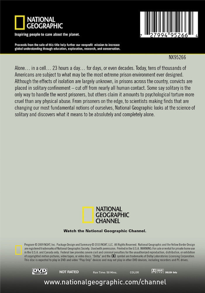 solitary confinement - Back Panel - DVD