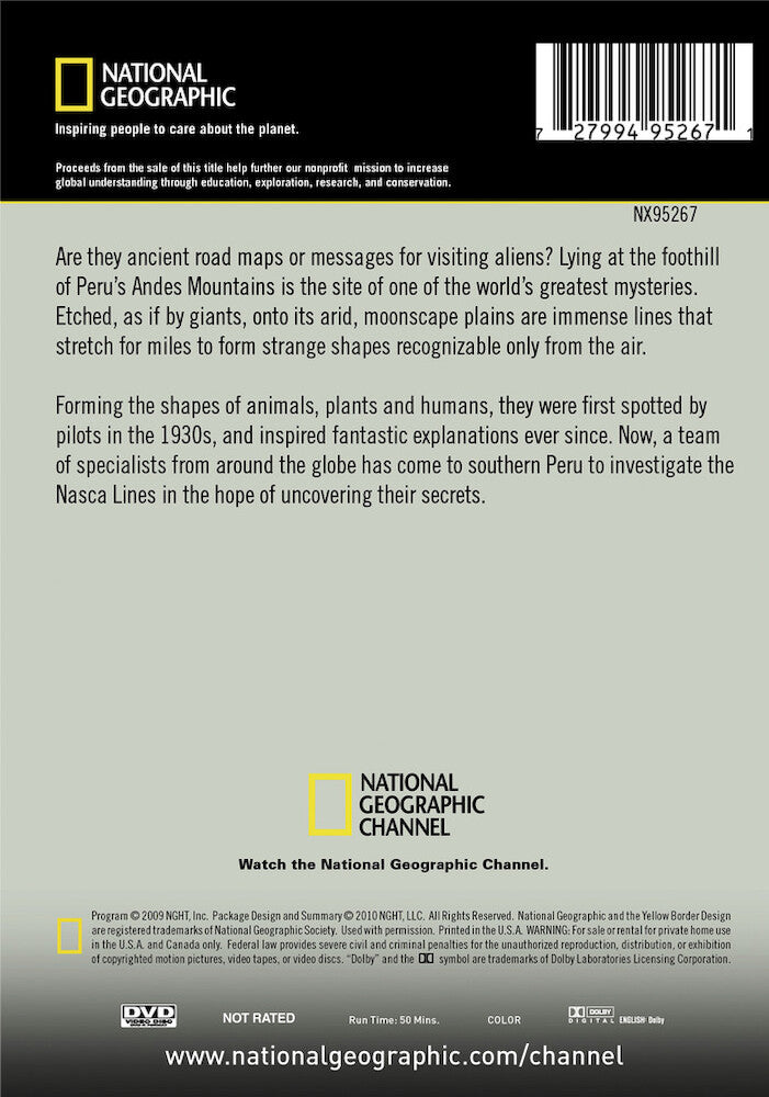 nasca lines: the buried secrets - Back Panel - DVD