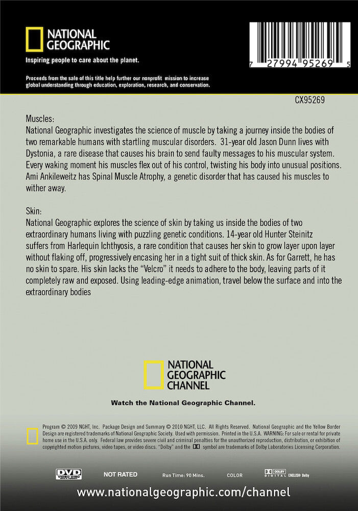 extraordinary humans: muscles & skin - Back Panel - DVD