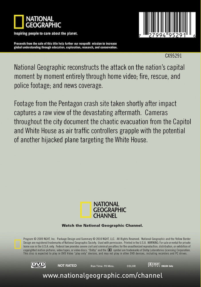 witness: dc 9/11 - Back Panel - DVD