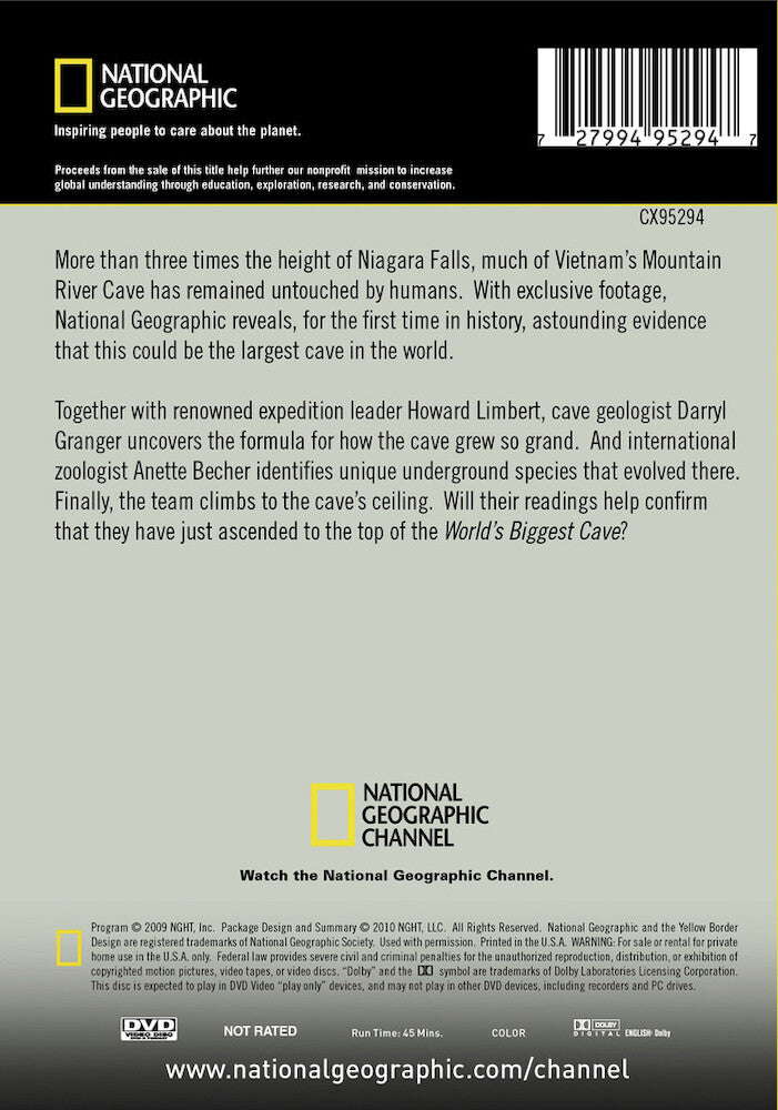 world's biggest cave - Back Panel - DVD