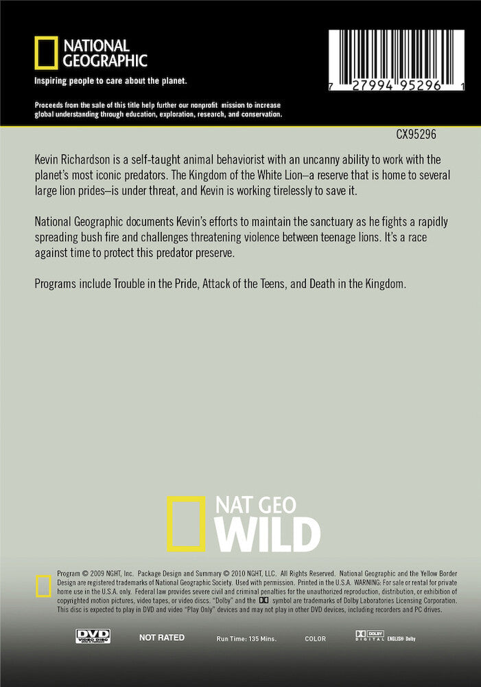 the lion ranger - Back Panel - DVD
