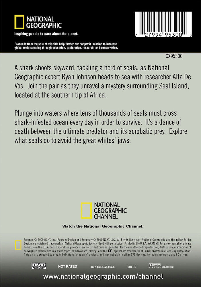 escaping the great white - Back Panel - DVD