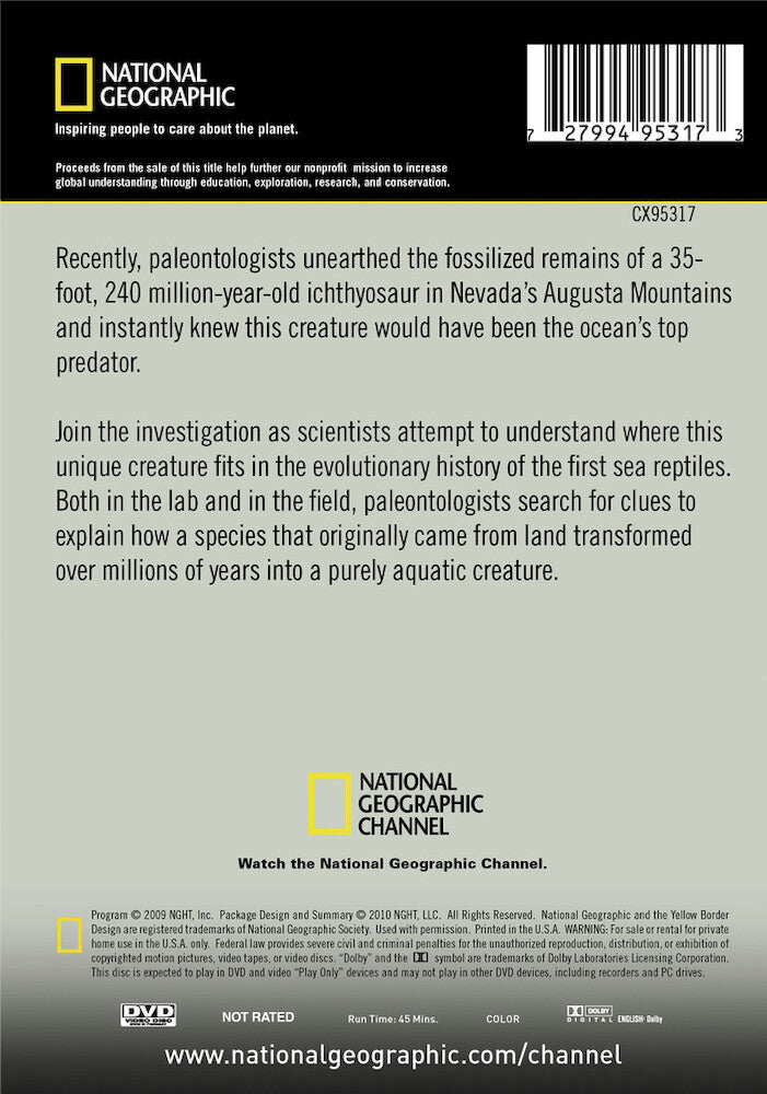 ancient sea monsters - Back Panel - DVD