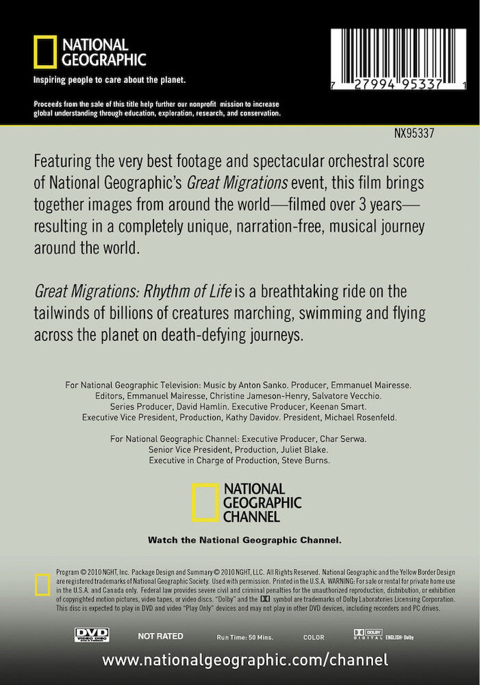 great migrations: rhythm of life - Back Panel - DVD