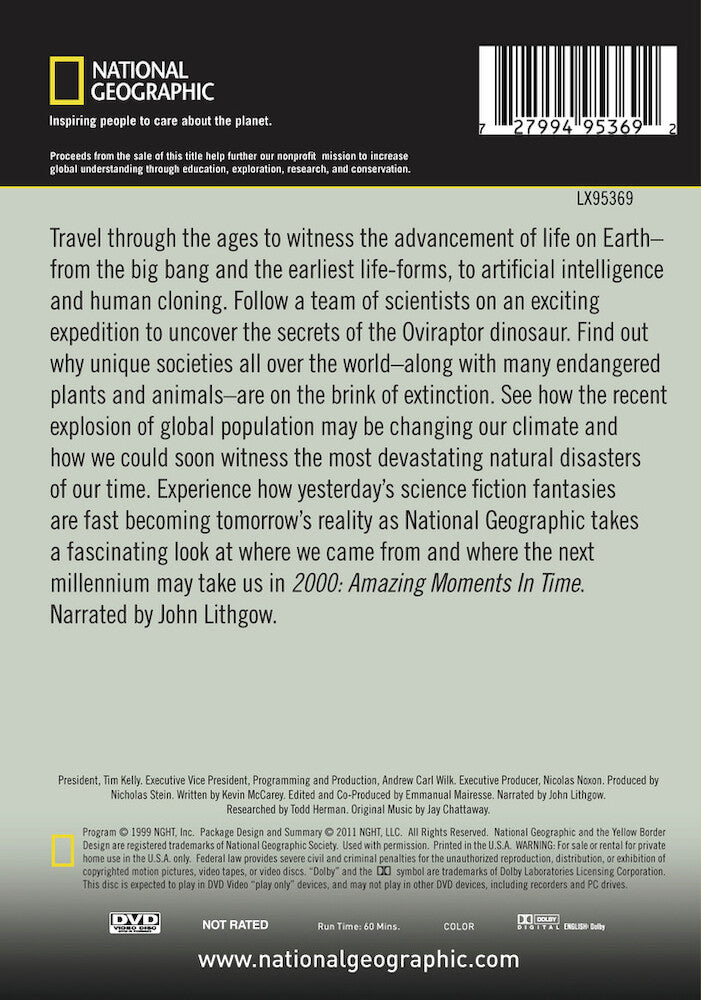 2000: amazing moments in time - Back Panel - DVD