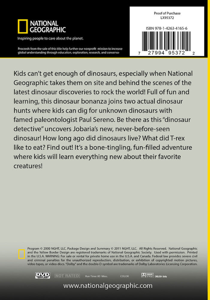 i love dinosaurs - Back Panel - DVD