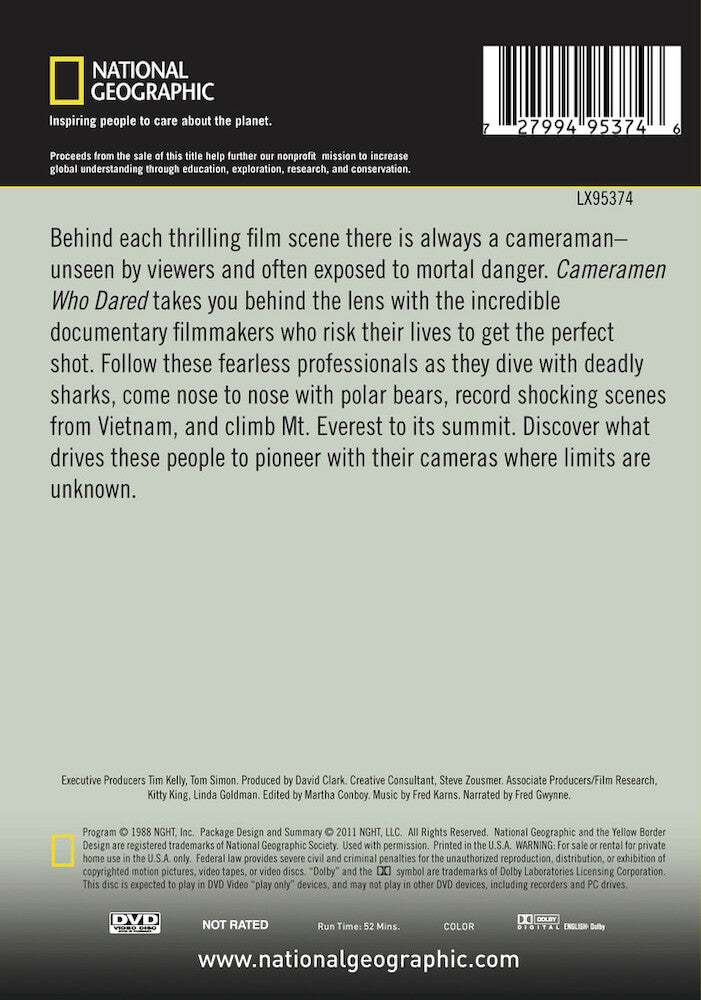 cameramen who dared - Back Panel - DVD