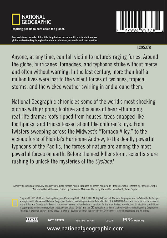 cyclone! - Back Panel - DVD