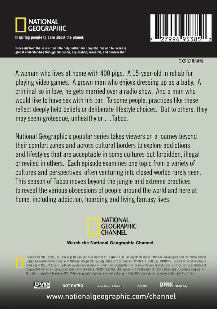 taboo season 7 - (2 discs) - Back Panel - DVD