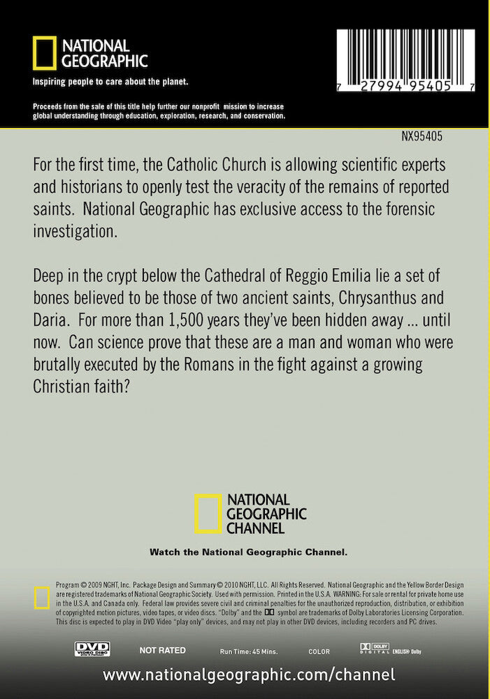 mystery of the murdered saints - Back Panel - DVD
