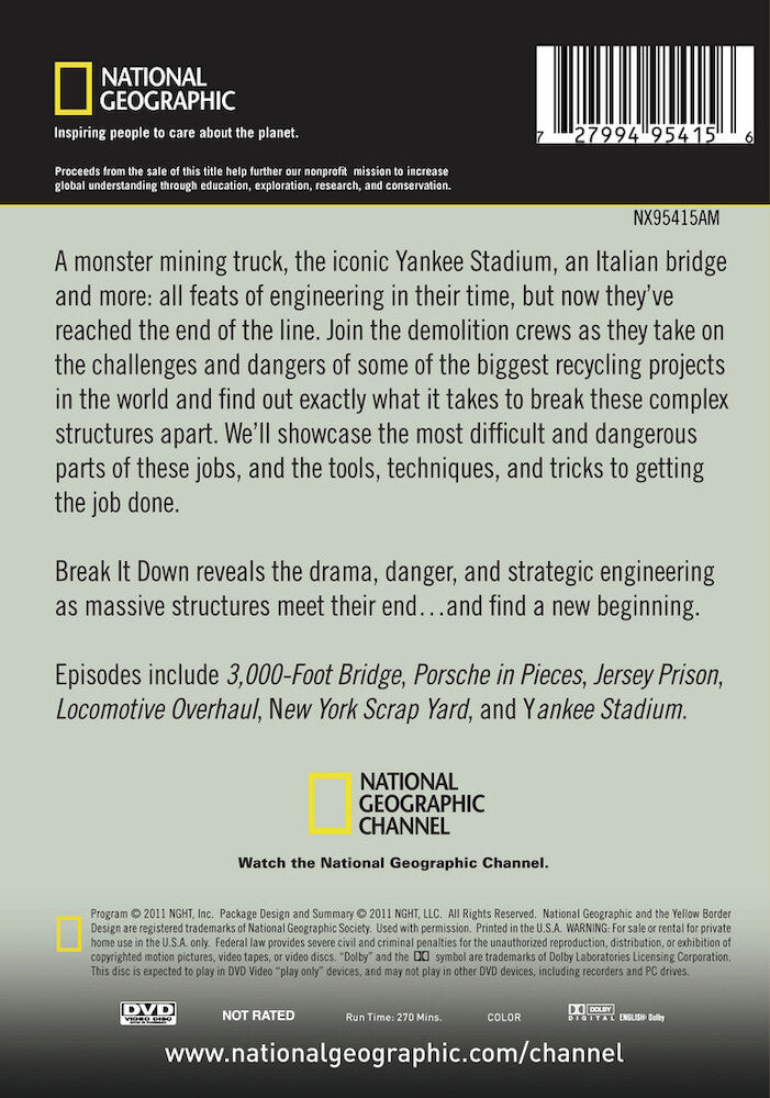 break it down (2 discs) - Back Panel - DVD
