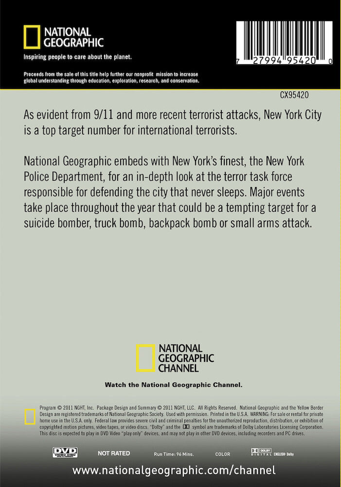 counterterror nyc - Back Panel - DVD