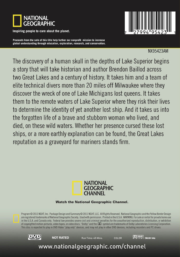 ghost ships of the great lakes - Back Panel - DVD