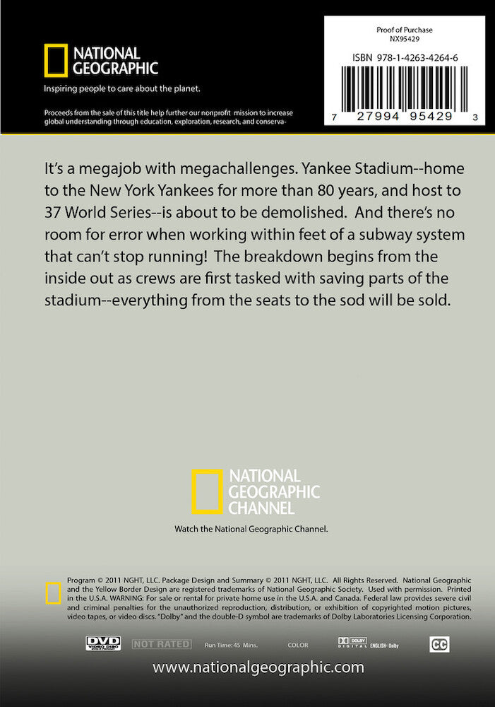 break it down: yankee stadium - Back Panel - DVD