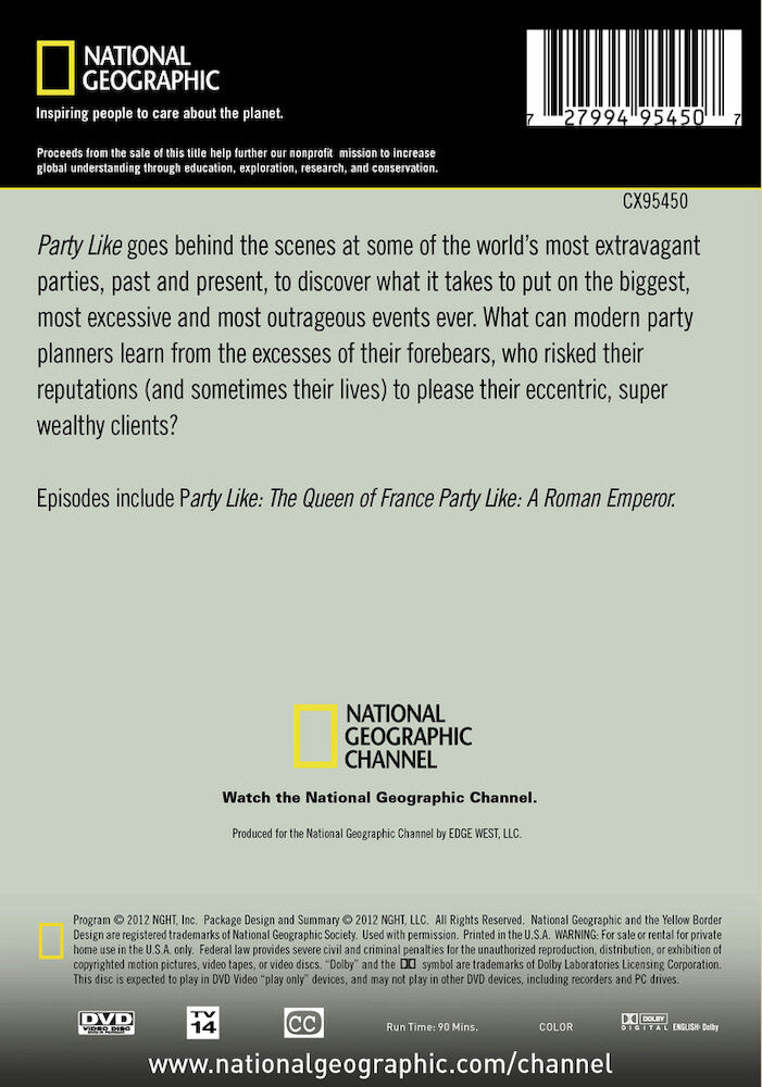 party like - Back Panel - DVD