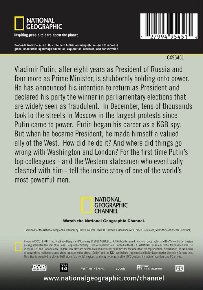 russia and the west: putin takes control - Back Panel - DVD