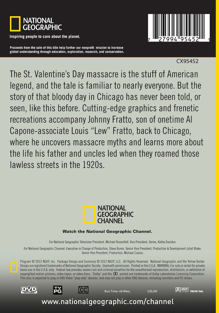 valentine's day massacre - Back Panel - DVD