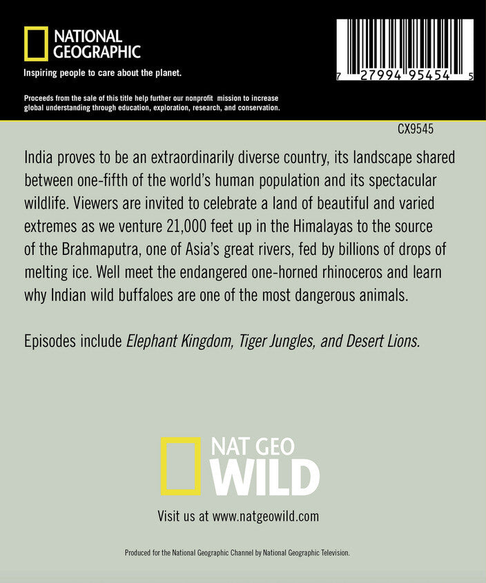 secrets of wild india - Back Panel - DVD