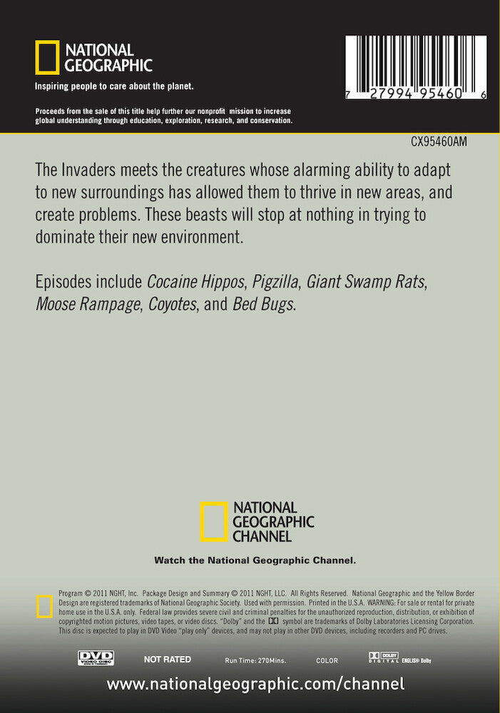 the invaders season 1 - (2 discs) - Back Panel - DVD