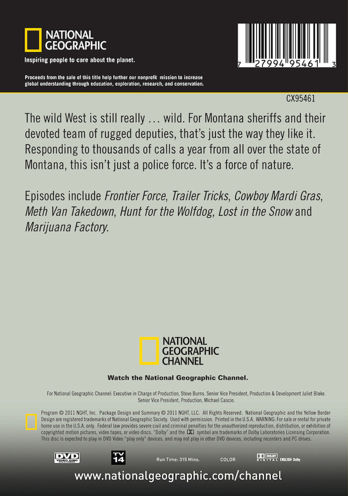 frontier force season 1 - (3 discs) - Back Panel - DVD