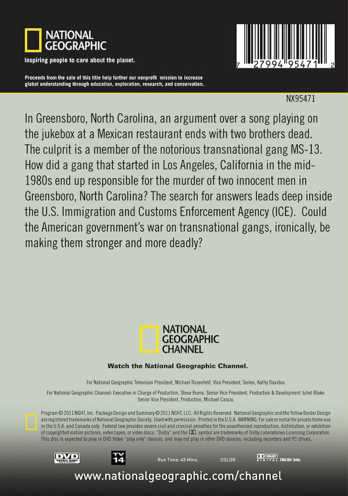 gang war usa - Back Panel - DVD