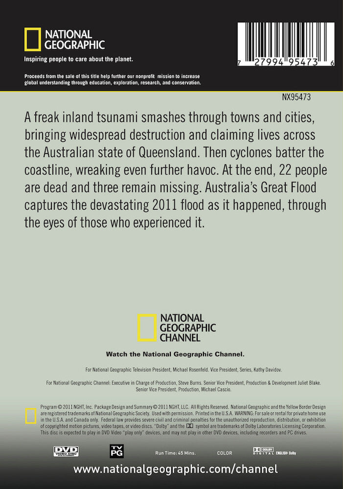 australias great flood - Back Panel - DVD