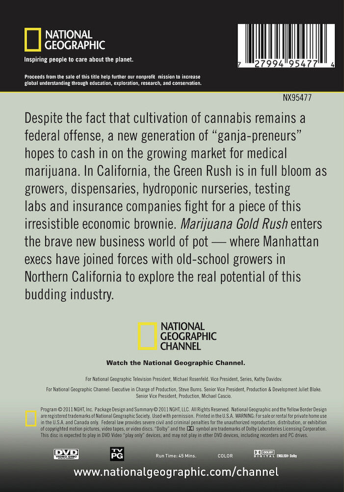 marijuana gold rush - Back Panel - DVD
