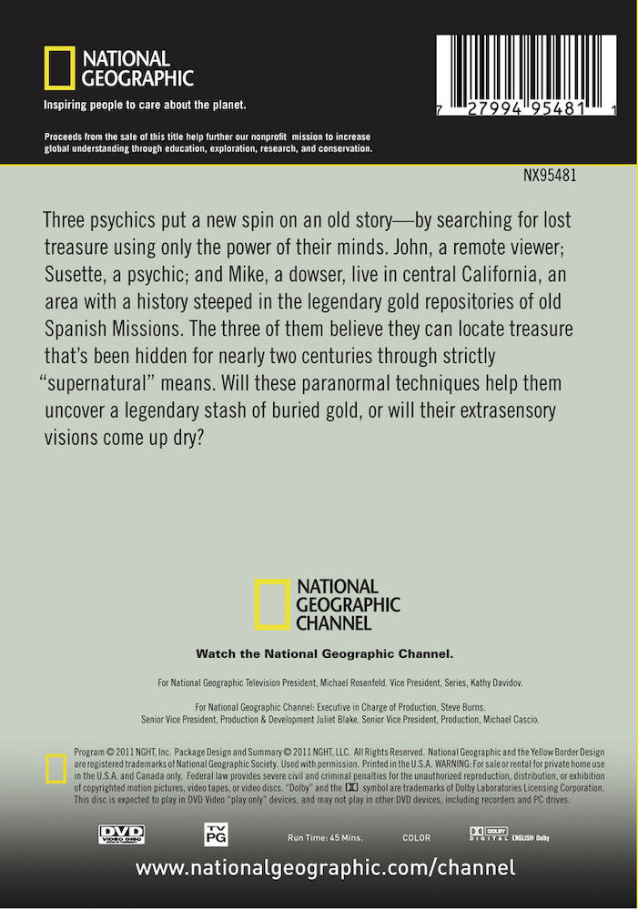 psychic gold hunt - Back Panel - DVD