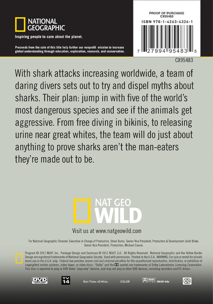 shark attack experiment - Back Panel - DVD