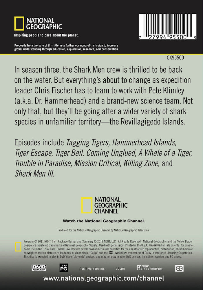 shark men season 3 - (2 discs) - Back Panel - DVD