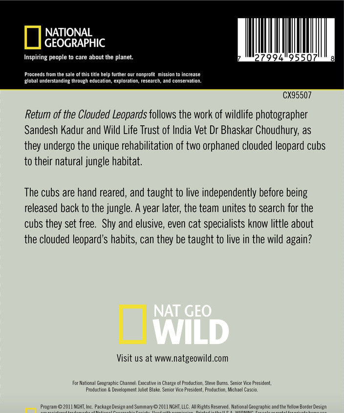 return of the clouded leopards - Back Panel - DVD