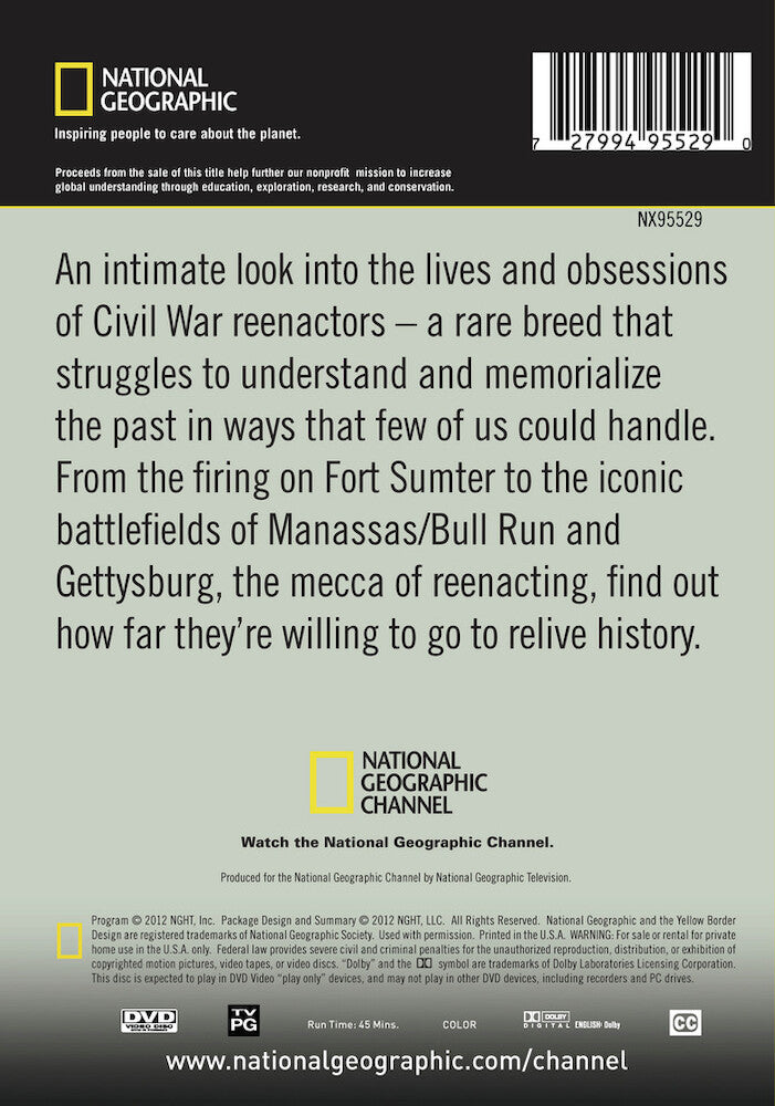extreme civil war reenactors - Back Panel - DVD