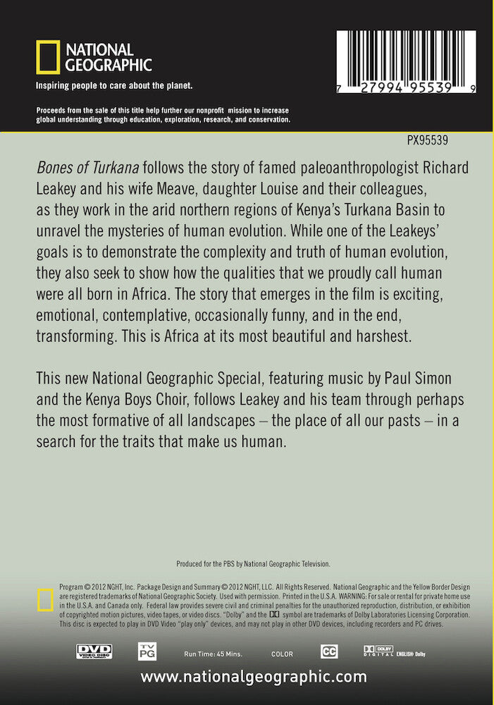 bones of turkana - Back Panel - DVD