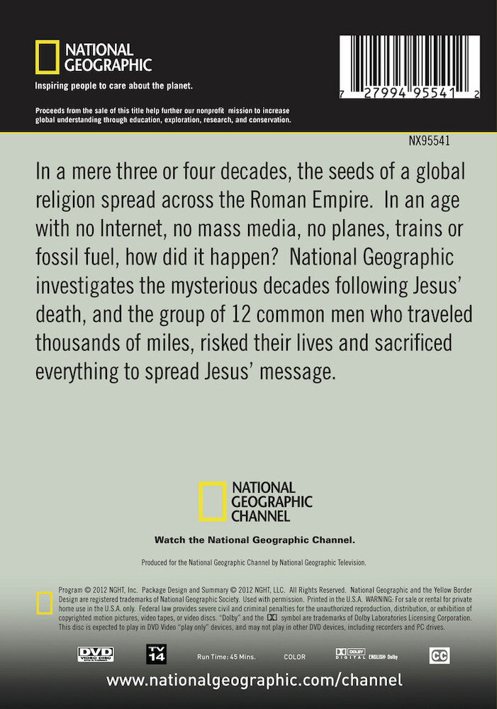 secret lives of the apostles - Back Panel - DVD