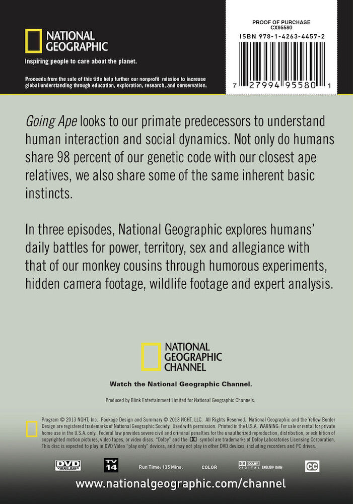 going ape - Back Panel - DVD