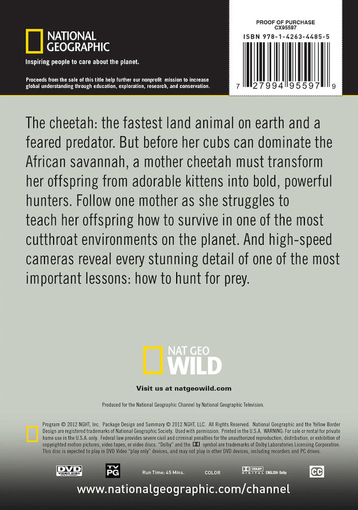 cheetah fatal instinct - Back Panel - DVD