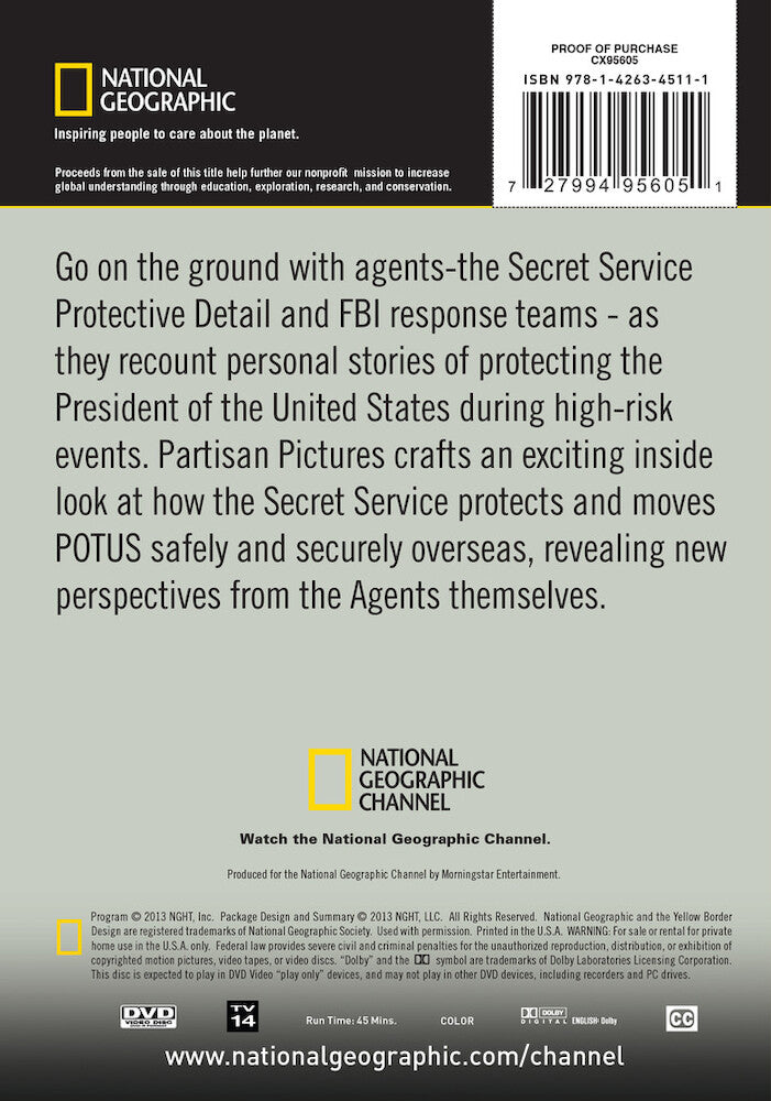 secret service files: protecting the president - Back Panel - DVD
