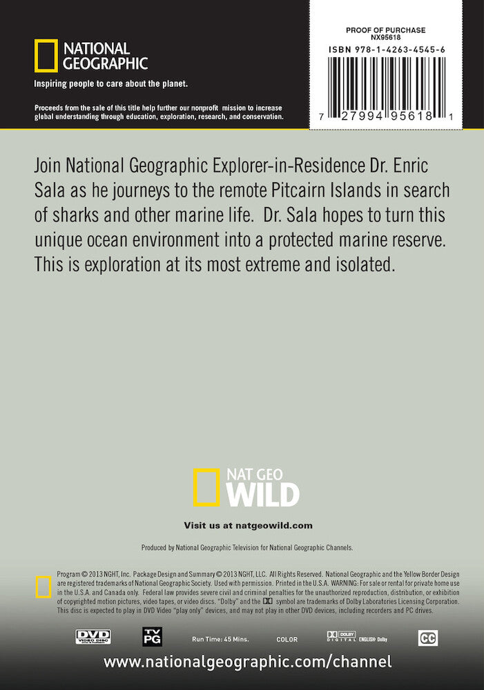 sharks of lost island - Back Panel - DVD