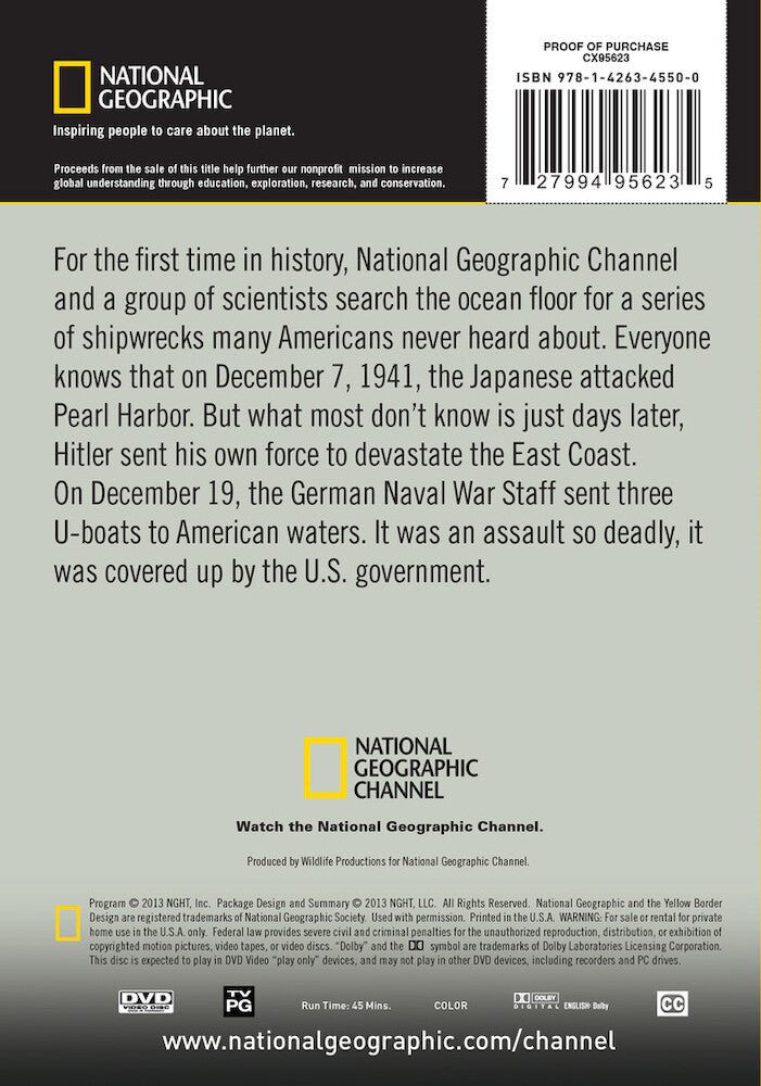 hitler's secret attack on america - Back Panel - DVD