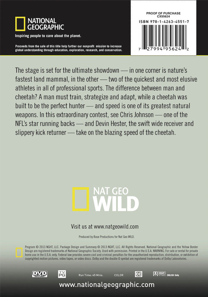 man v. cheetah - Back Panel - DVD