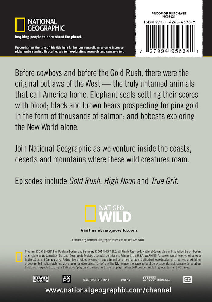 the wild west - Back Panel - DVD