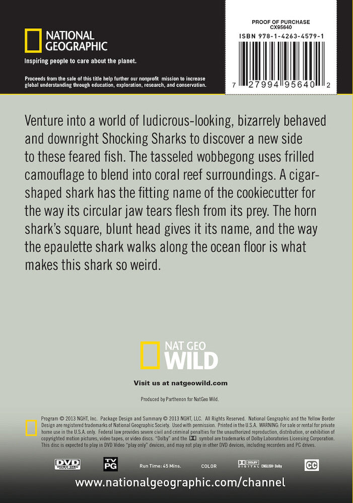 shocking sharks - Back Panel - DVD