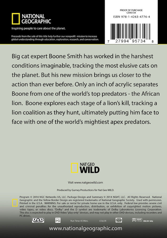 man v. lion - Back Panel - DVD